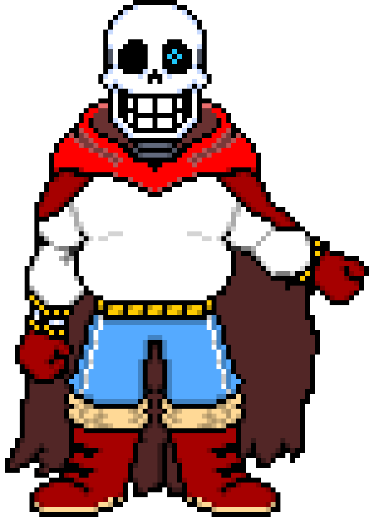 [9664c4] Comic Papyrus. transparent (sans attack)