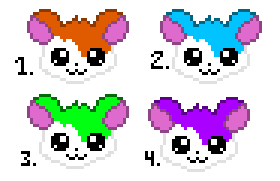 [9664c4] 4 Kawaii Hamsters!