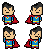[9664c4] Super man sprite sheet