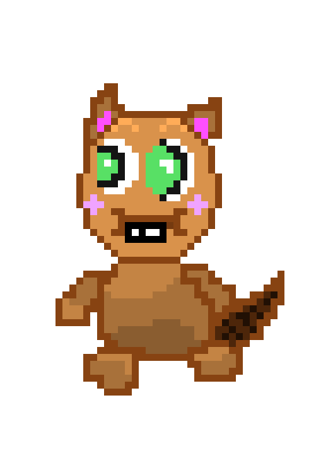 [9664c4] Pixel Cartoon squirrel animation 1