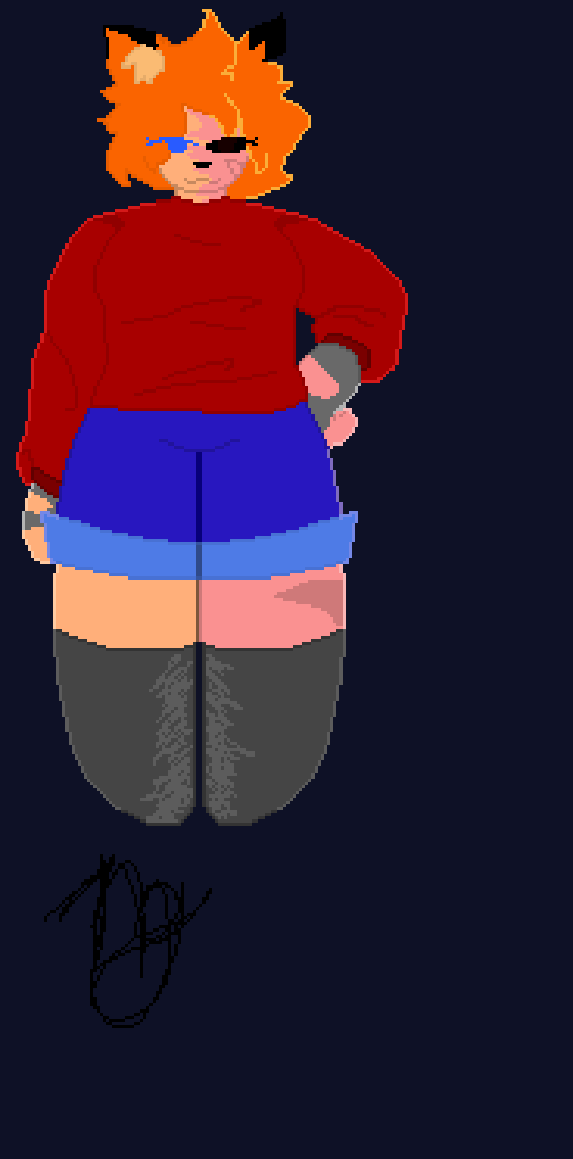 [009f2d] oh  yeah  i was gonna shade  this, but  the original  one  ist  shaded so  idk. and  i still  need to  make faces bro