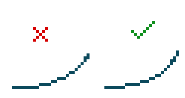 [8f5b76] staircasing is js polishing if you can tell the diff