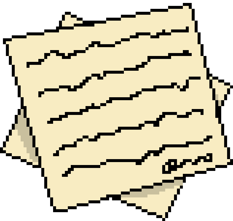 Paper - with writing
