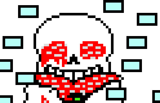 Sends sharp bones at error sans and avoids some of the blasters *