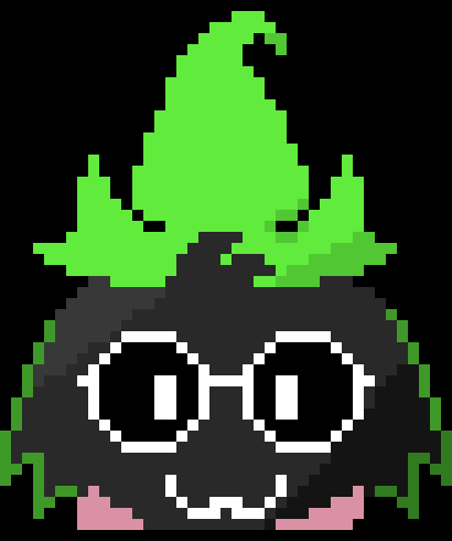 [05b0c1] Oh! I have always wanted a bit of Magic! Perhaps a healing and pacifism spell and a touch of fire magic for when things get rough! *This should be backstory on how Ralsei got his magic*