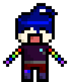[857a20] danganronpa pixel sprite cheering base