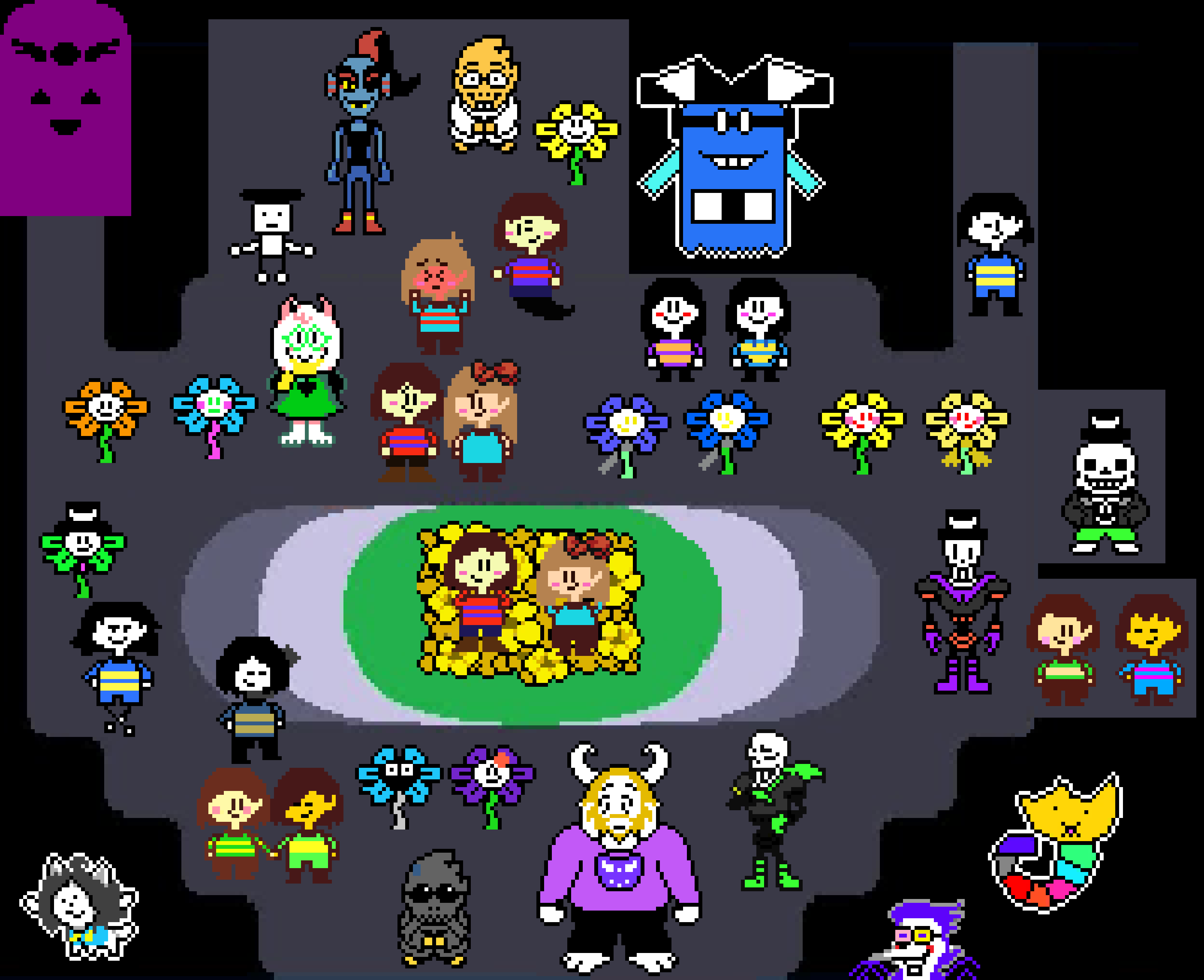 Hellspawntale/Swap/Fell: Tons of friendly faces