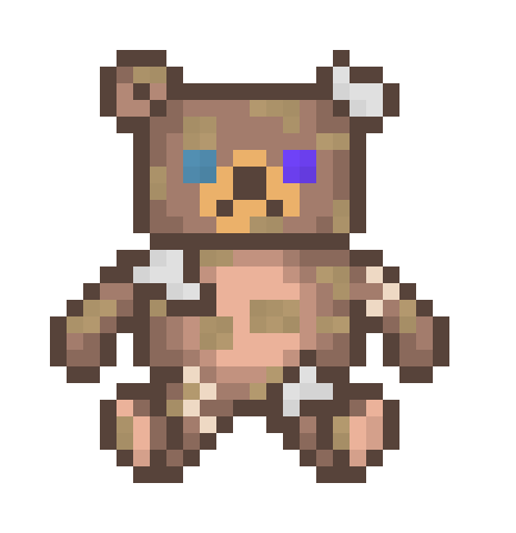 [3c4c66] Mismatched Teddy Bear