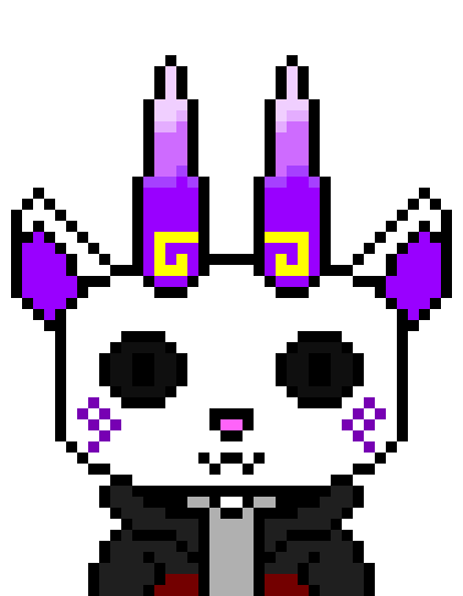 [5b2f3e] -at first it's just two purple flames with golden swirls at the bottom, then he fades into view the closer he gets- Howdy....