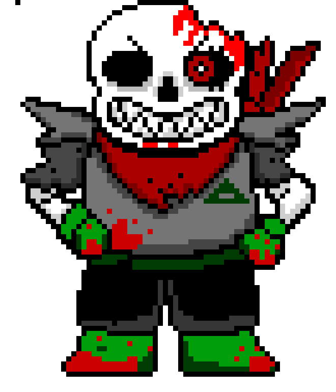 [7d0e79] Horrorfellswap sans sprite - Fresh!Ink sans