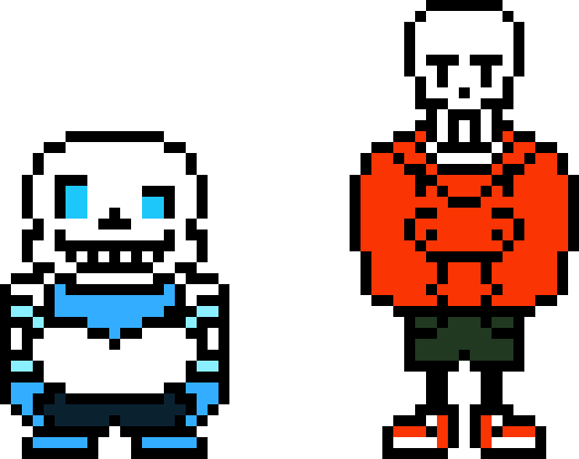 sans and papyrus sprite