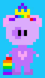 [b7800d] puppy bu the rainbow dog