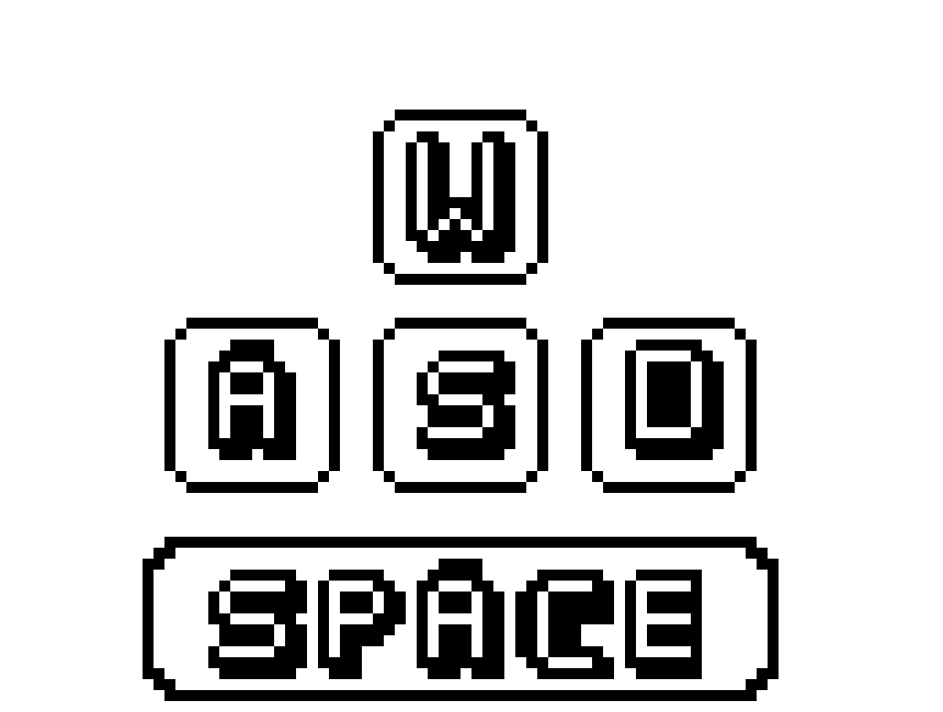 ASWD and SPACE keys