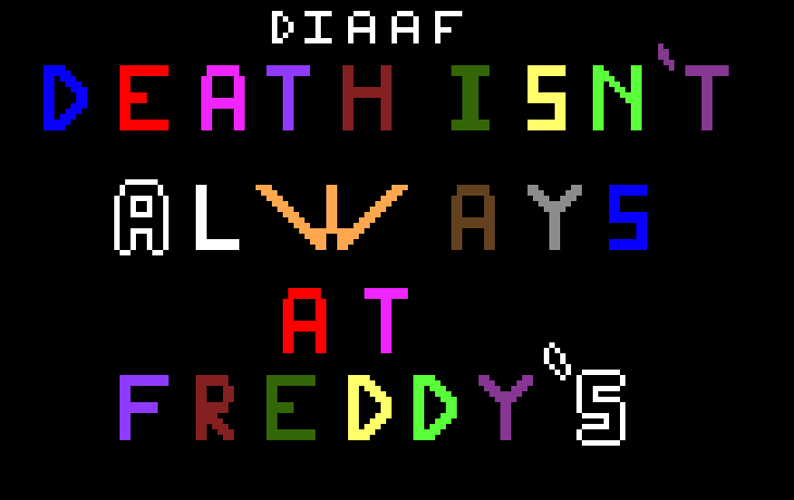 [9664c4] Death isn't always at freddy's (alpha title screen)