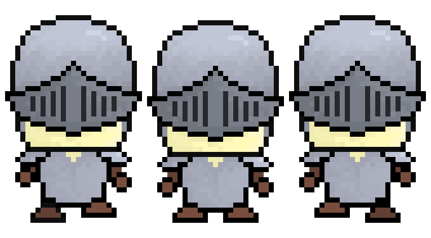 [9664c4] Pixel Knight (Front View Walk Sprites)