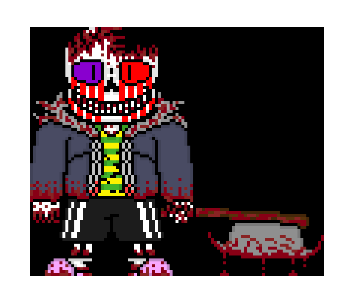 [c782de] Ugh are you just madness with a hole head, this should be easy *Sees determination starting to run down madness's eyes* wait no it cant be *Steps back as he is slightly scared*