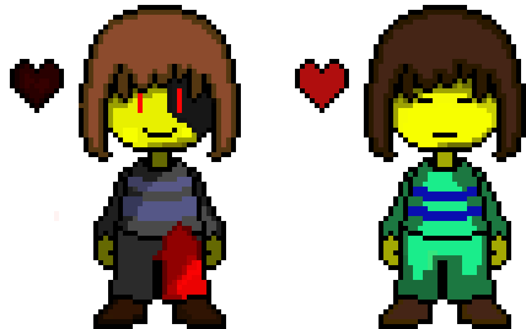 [9664c4] undercorse Chara and Frisk