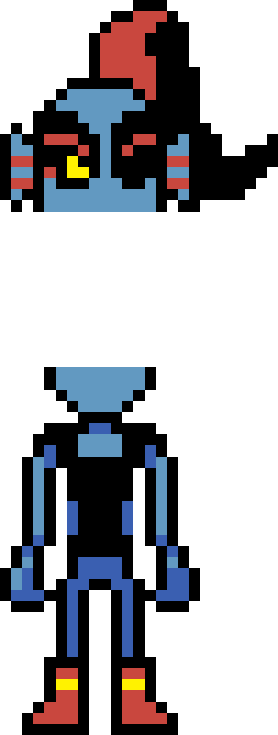 [9664c4] Undyne pixel art 