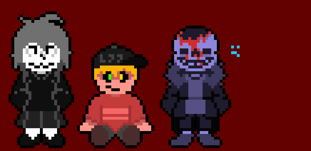 [401102] ((could you maybe add me breaking a hile through the wall instead?((by that i mean im outisde and theres a hole in the wall and i have a chaos buster with th top of a gaster blaster please?)) also sorry if the chaos blaster will be to hard to draw im fine with it.just a request.-rainbowfox2011