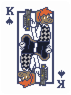 [518299] Brass Comm King of Spades Standard Presentable