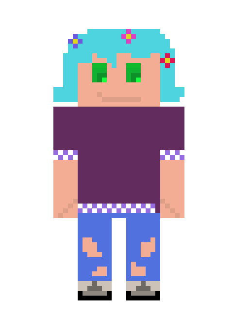 [f6282c] Girl with blue hair