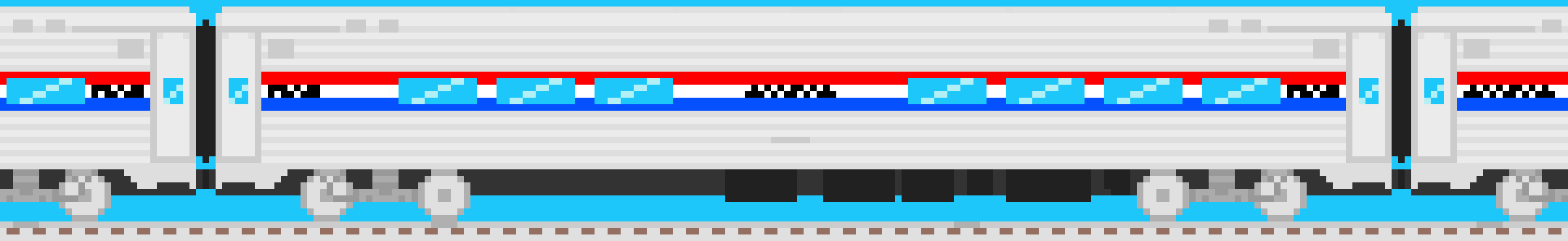 [c4081a] (The train is about a fourth of a way through the journey. The passengers start to head towards the Cafe car to have a nice lunch.