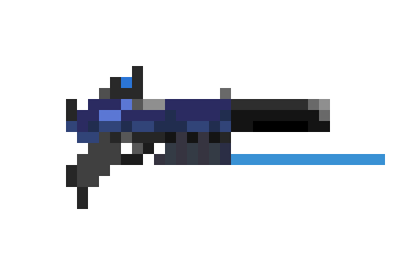 [f5eb9e] Suppressed pistol blue
