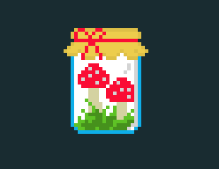 [da918e] mushroom jar correct bg