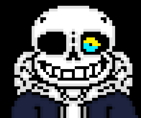 [57dac4] *uses blue soul to throw the men away and runs up to the Sans* hey other me, you ok? 