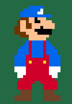 Ice Mario Pixel Art