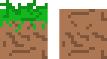 Grass block and Dirt