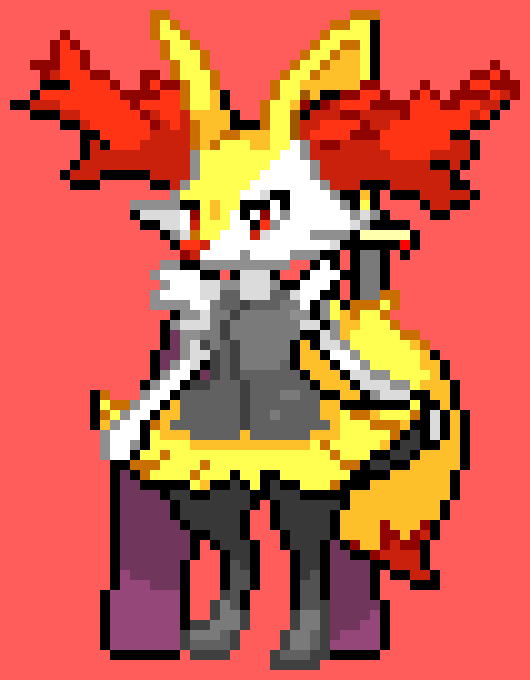 (DONE!) The Warrior Braixen - TGGW (TNGW)