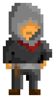 Hooded figure