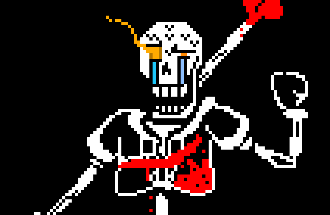 Disbelief Papyrus: its me dying fell