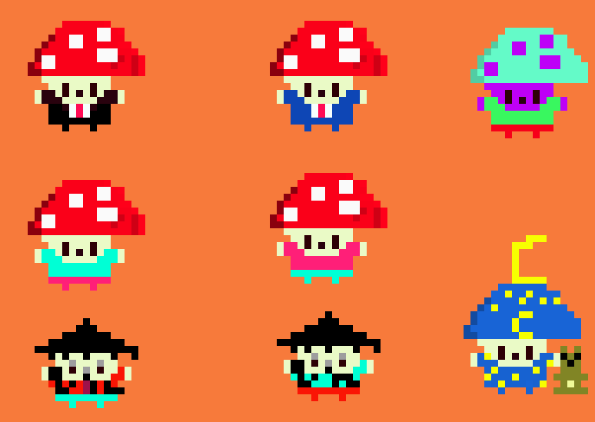 [eec61f] mushroom npcs
