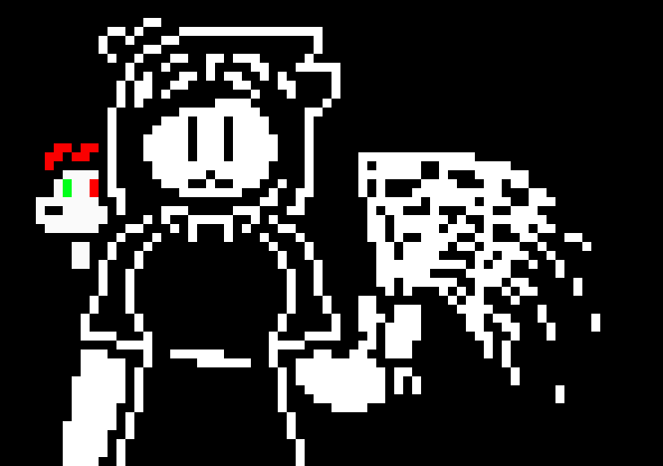 [77b851] (( Lazy blur )) - Throws the knife at the giant eye -