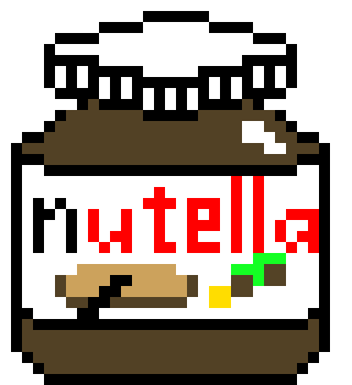 [1927d6] pixel nutella jar