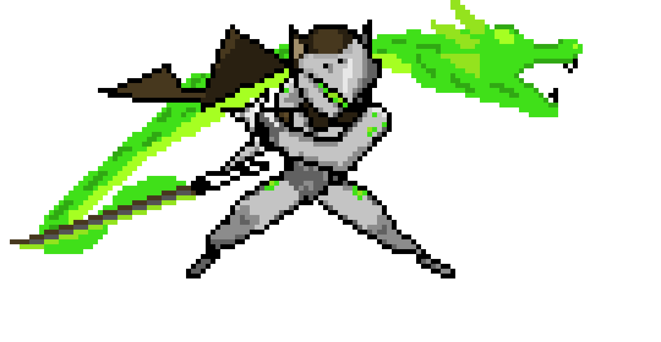 [9664c4] Genji Pixel Art