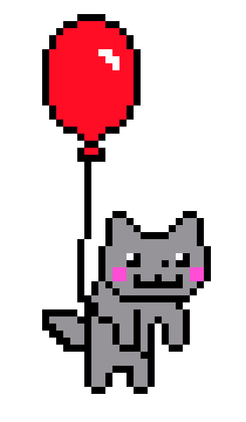 [9664c4] Balloon Cat