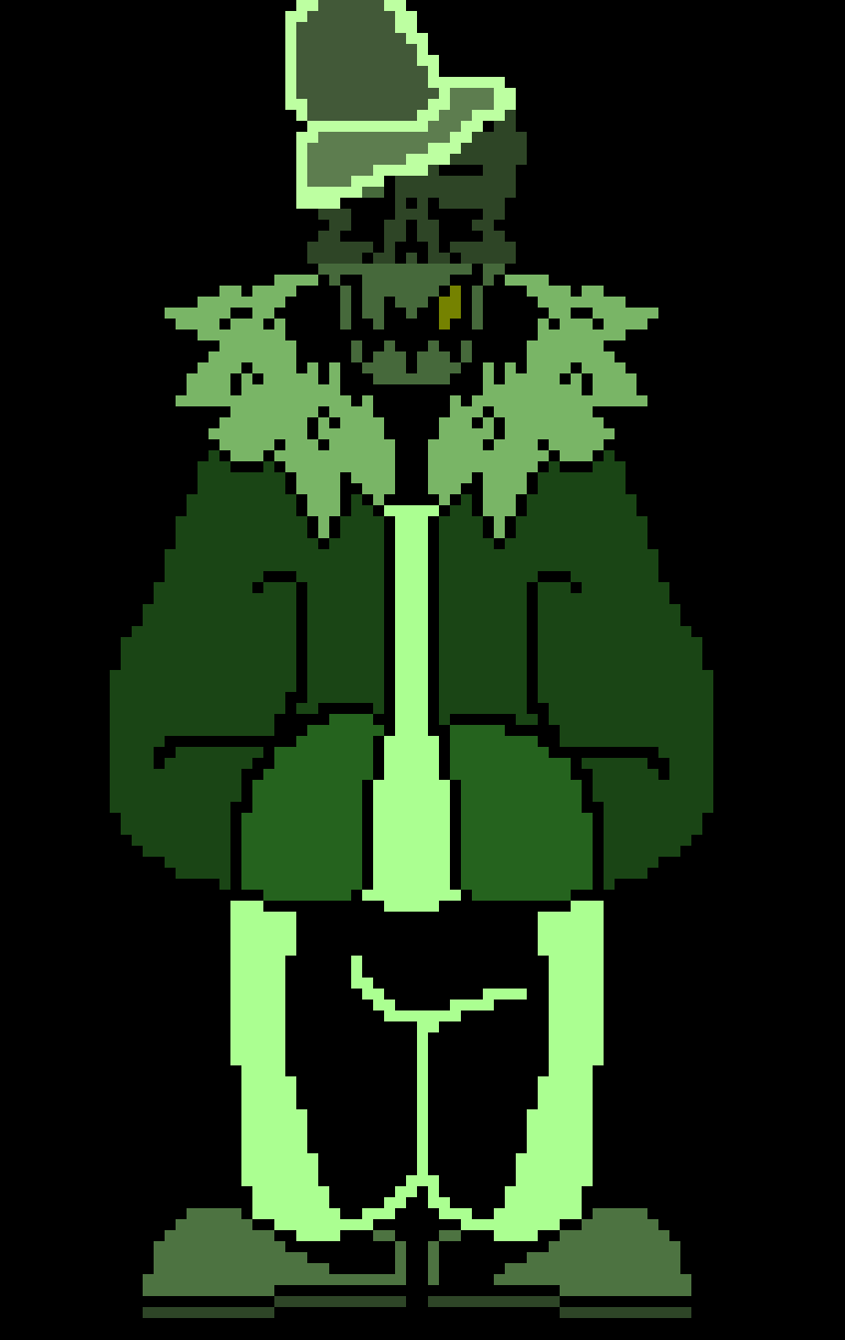 [2fbf6b] -with telekinesis he seperated chara's and frisks soul-