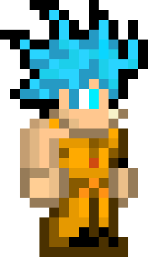 [eea254] Super Saiyan Goku Terraria Character 1