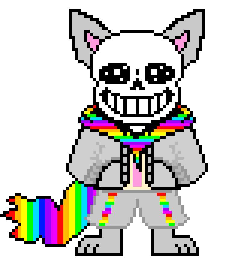 nyan cat sans (kind of my oc)