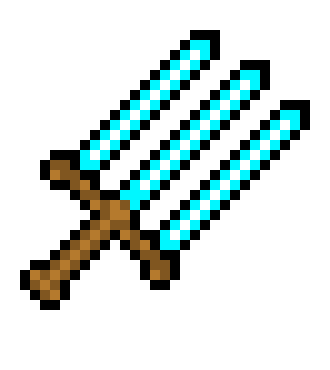 [9664c4] Ultra three way daimond sword