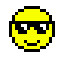 [ae3773] Smiley Face Pixel Art