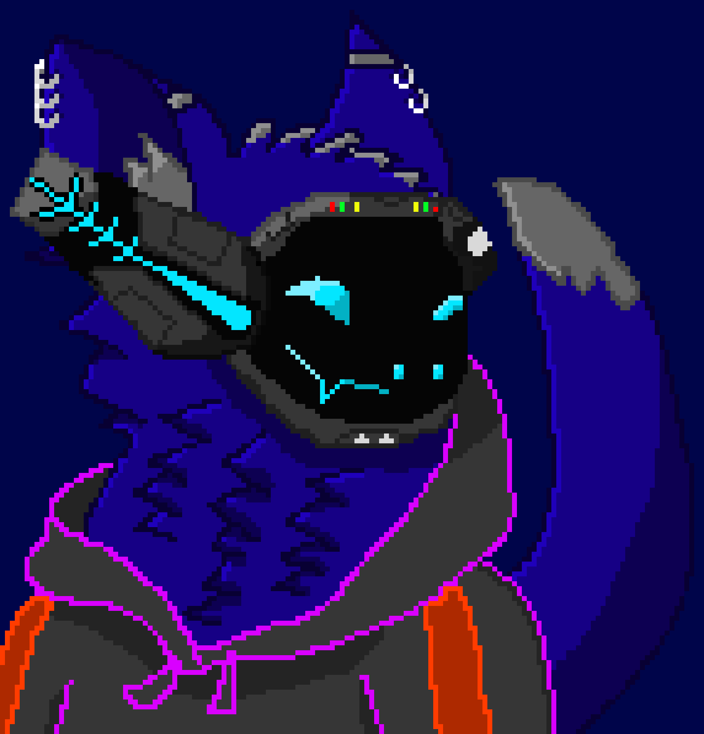 [55123c] Ah...*laughs a little and continues petting you* -John