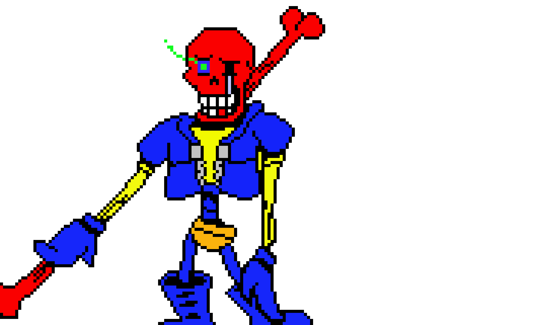[339bcd] Disbelief Broken Papyrus Phase 1 Battle Sprite.