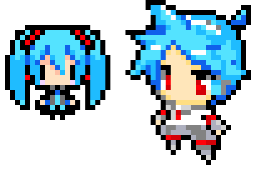 [9664c4] Blue Haired Albino