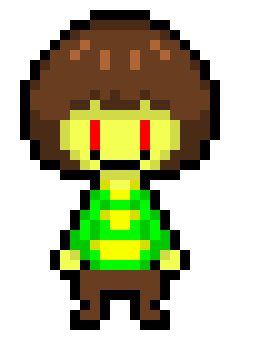[a49514] *gets FIGHT ready* *Frisk is gone. Only Chara remains.