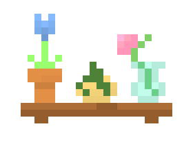 [c1bdcc] plant shelf