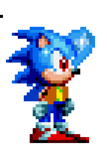 [b7731b] my sonic / undertale oc in freedom planet style